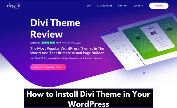 How to Install Divi Theme in Your WordPress Image