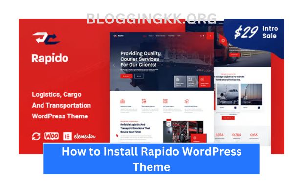 How to Install Rapido WordPress Theme Image