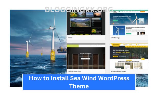 How to Install Sea Wind WordPress Theme Image