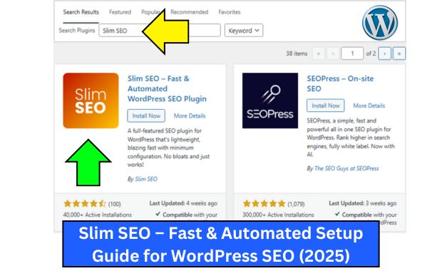 Installing Slim SEO on WordPress Image